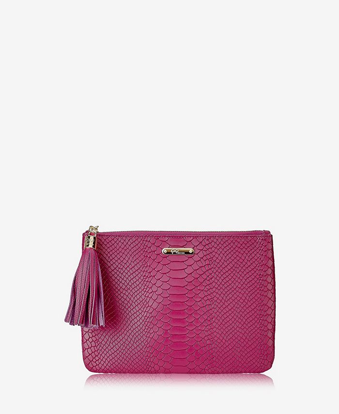 Кожаный клатч «Все в одном» GiGi New York, розовый подседельная сумка one s bag 50m black