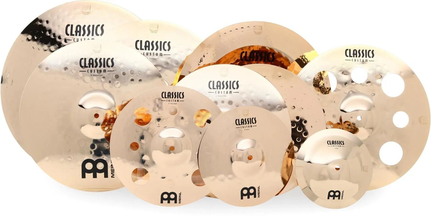 

Тройной бонусный набор Meinl Cymbals Classics — 14/16/16/18/18/20 дюймов — с бесплатными 8/10/12 дюймами