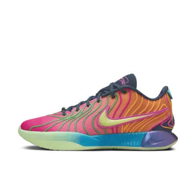 

Кроссовки Nike LeBron XXI Basketball Shoes, цвет Photo Blue/Vapor Green/Laser Orange/Laser Fuchsia