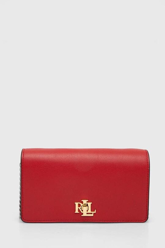 

Кожаная сумочка Lauren Ralph Lauren, красный