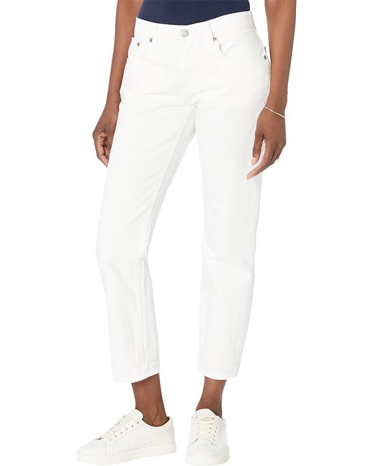 

Джинсы LAUREN Ralph Lauren Relaxed Tapered Ankle Jeans in White Wash, белый