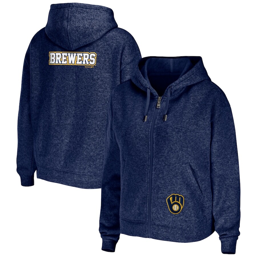 

Толстовка на молнии WEAR by Erin Andrews Milwaukee Brewers, нави