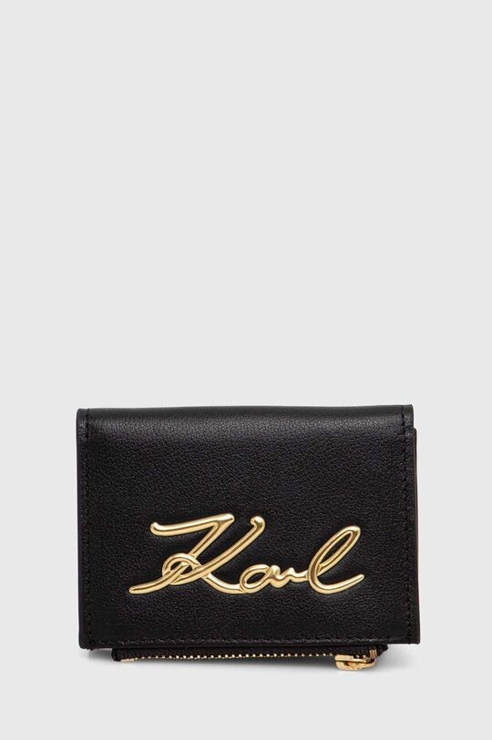 

Кожаный кошелек Karl Lagerfeld, черный