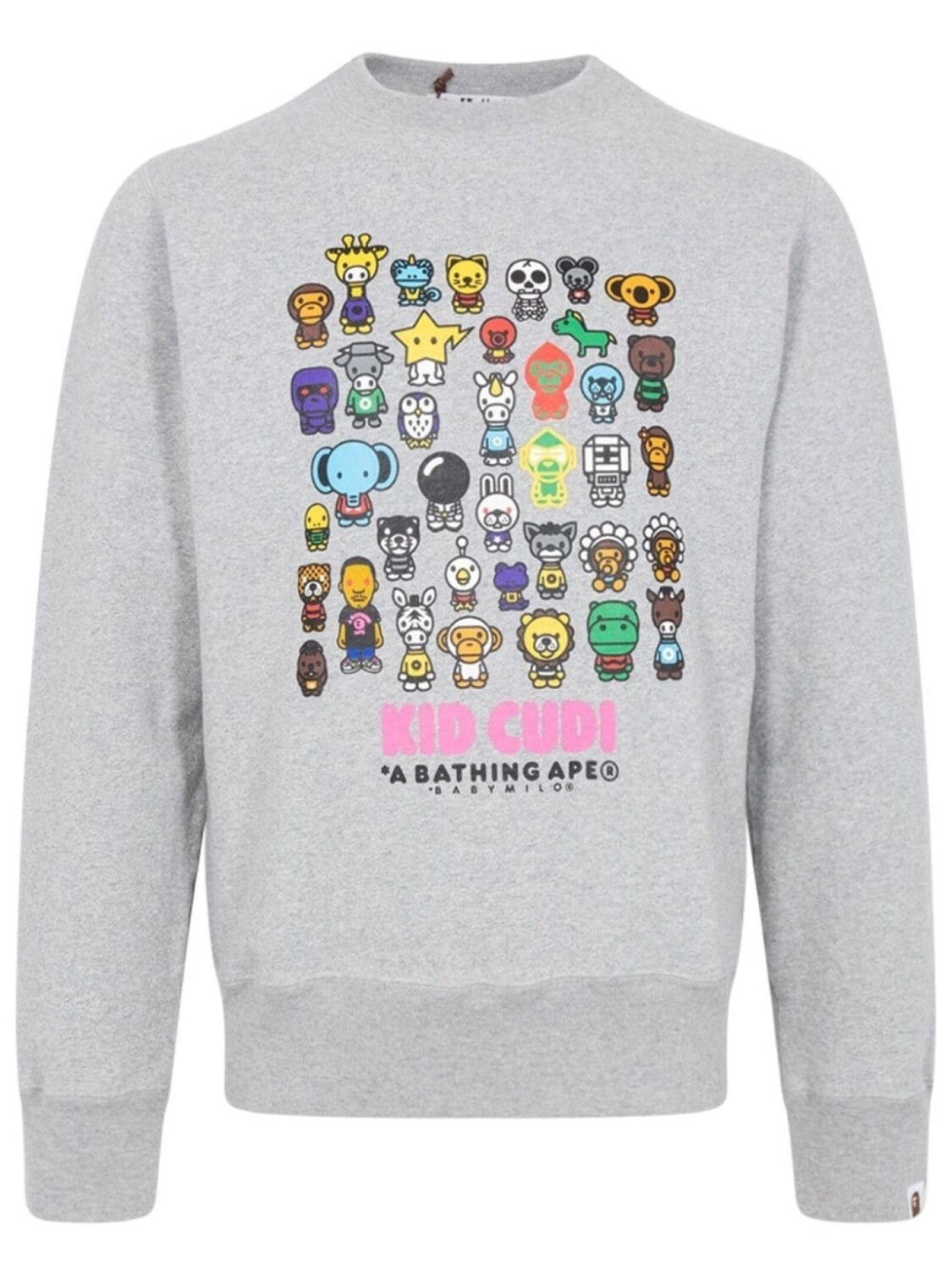 

A Bathing Ape толстовка Baby Milo из коллаборации с Kid Cudi, серый