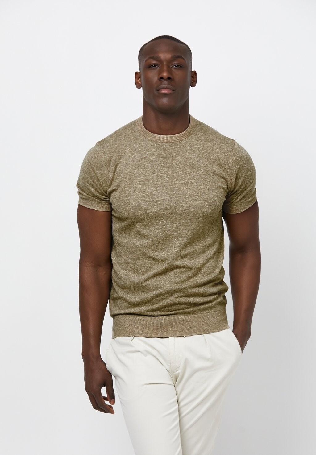 

Базовая футболка SHORT SLEEVE PROFUOMO, бежевый
