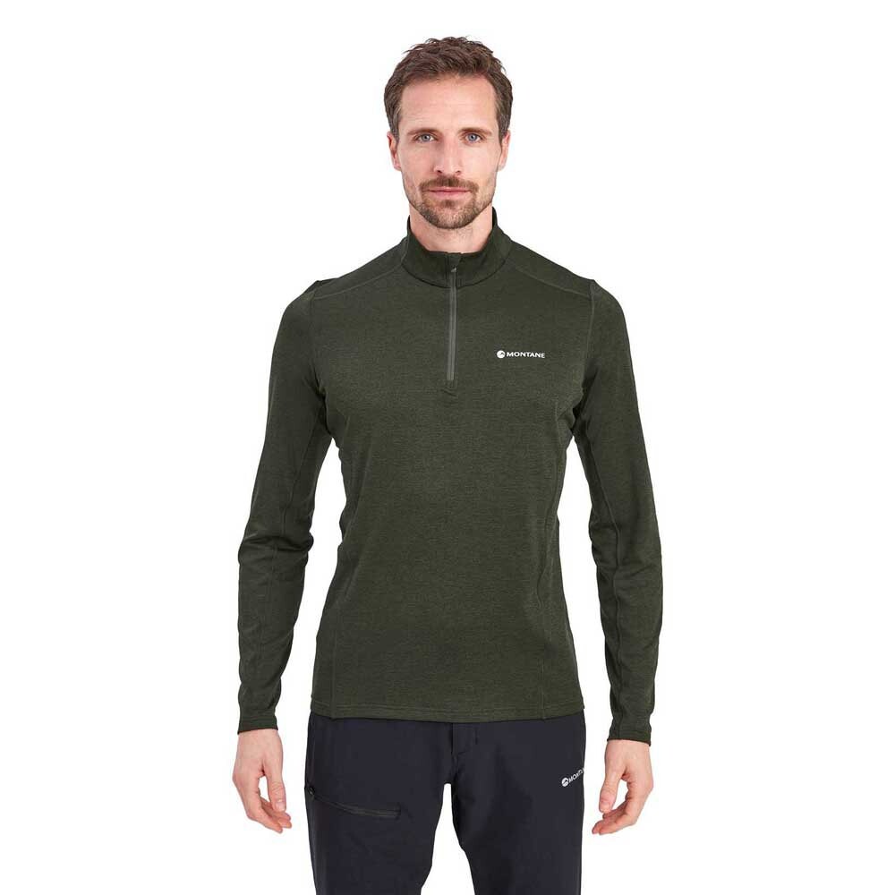 

Футболка с длинным рукавом Montane Dart Zip Neck, зеленый