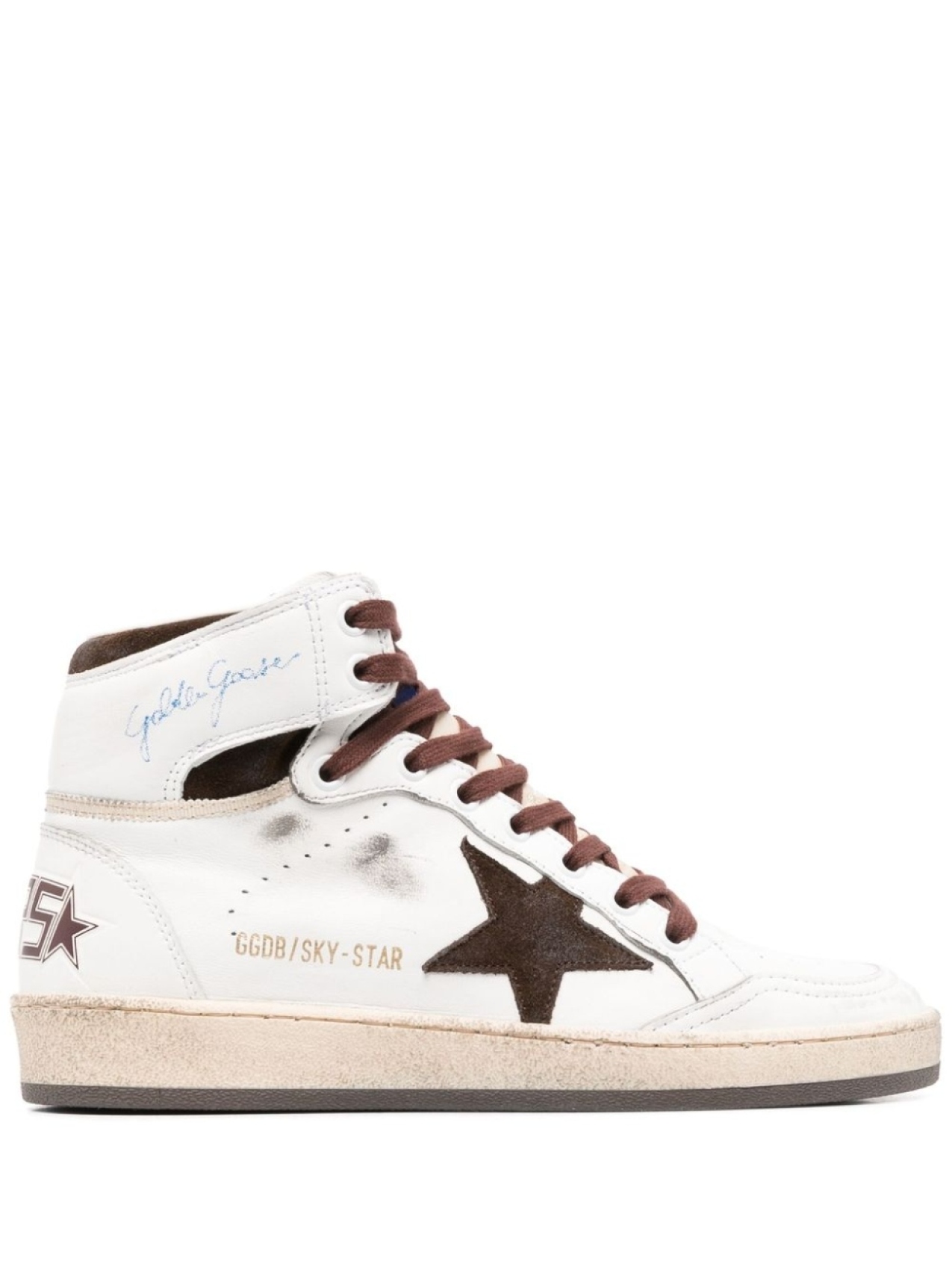 

Golden Goose высокие кеды Sky-Star, белый