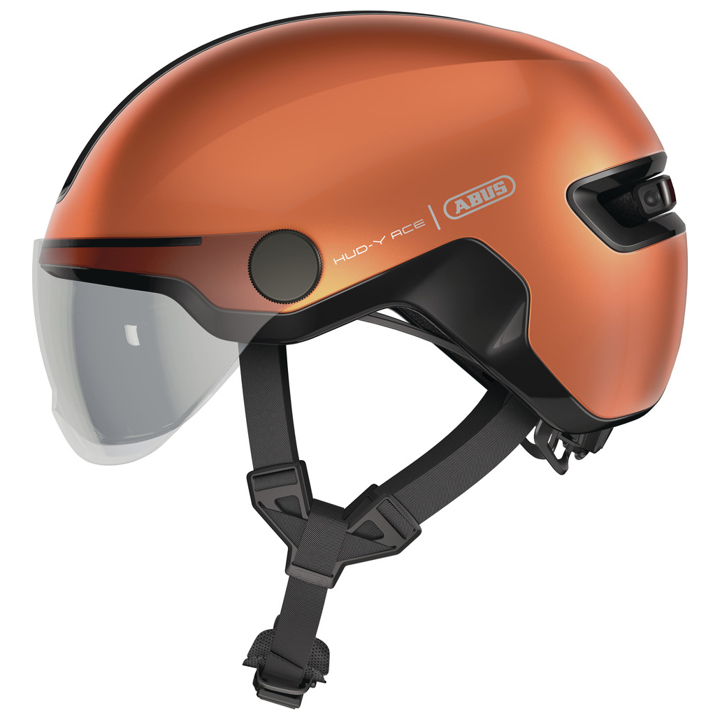 цена Велосипедный шлем Abus Hud Y Ace, цвет Goldfish Orange