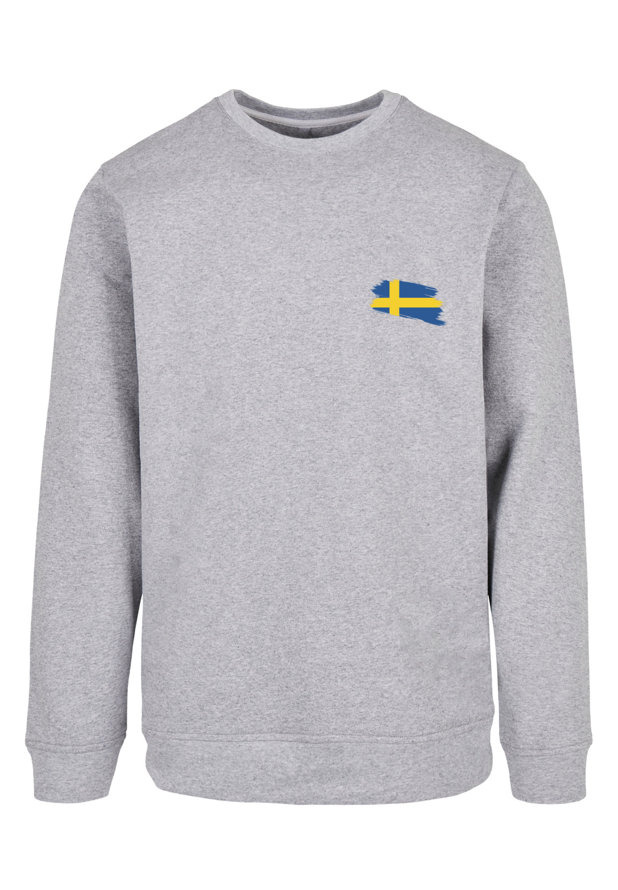 Пуловер F4NT4STIC Sweatshirt Sweden Schweden Flagge, цвет grau meliert