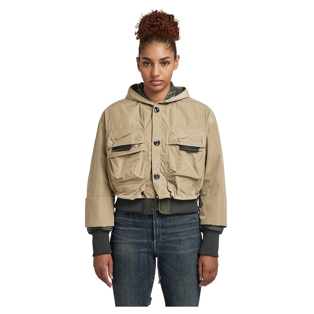 

Куртка G-Star Cropped 2 In 1, бежевый