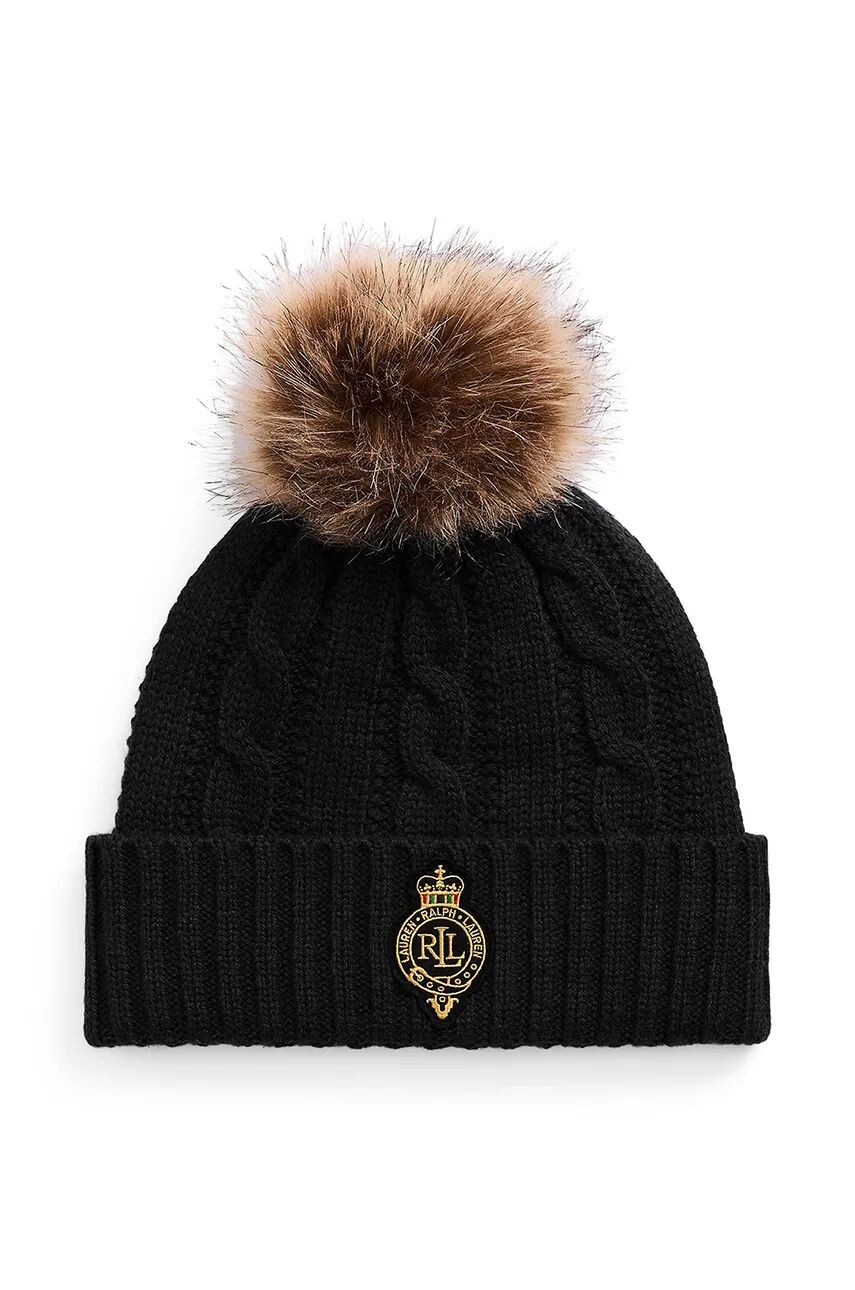 

Шапка Lauren Ralph Lauren из смесовой шерсти, черный