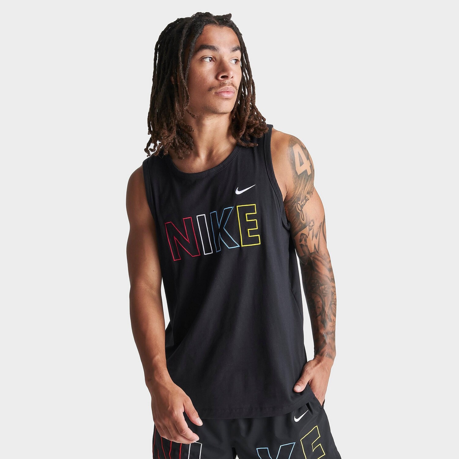 

Мужская майка с графическим рисунком Nike Sportswear Wordmark, черный