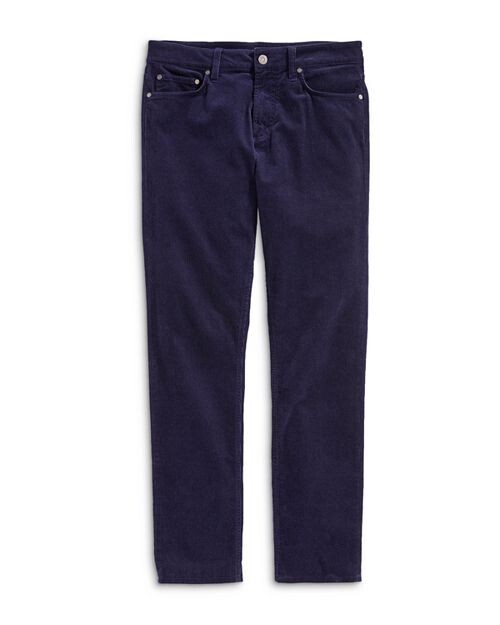 

Брюки стандартного кроя из хлопкового вельвета Vineyard Vines, цвет Blue