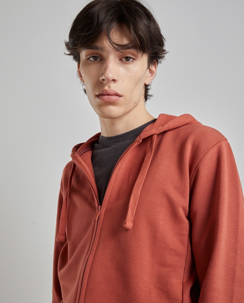 

Мужская однотонная плюшевая толстовка с капюшоном Easy Wear, апельсин, Оранжевый