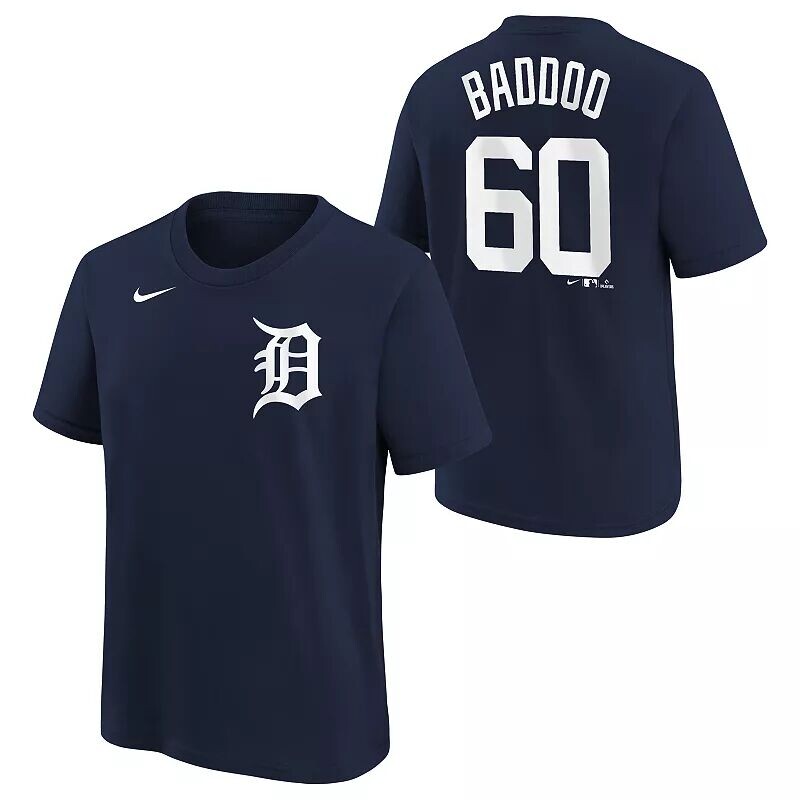 

Темно-синяя футболка Nike Youth Detroit Tigers Akil Baddoo #60