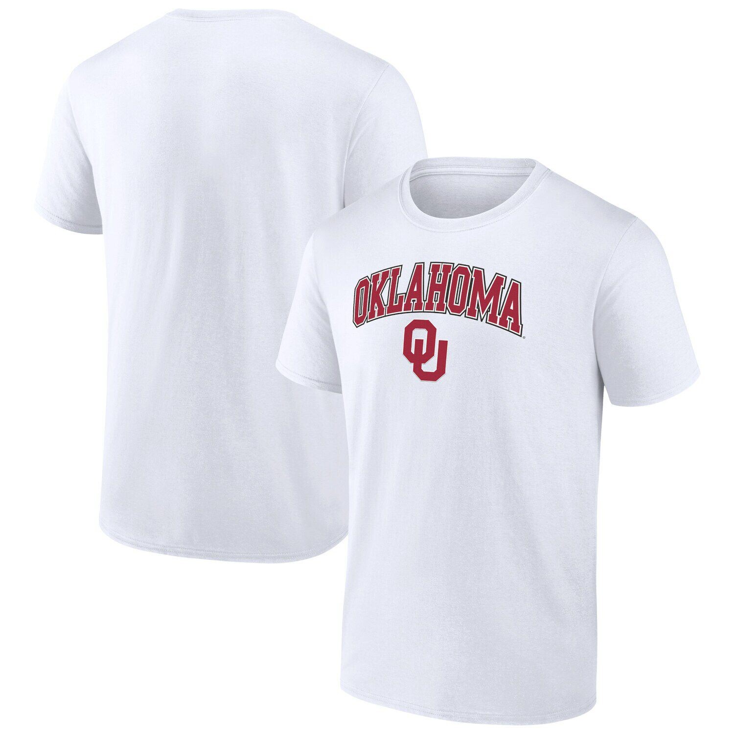 

Мужская белая футболка с логотипом Oklahoma Earlys Campus Fanatics, Белый