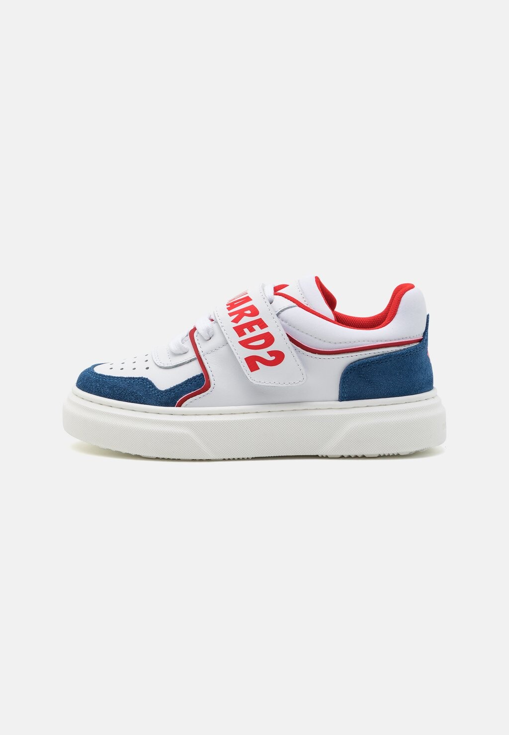 

Низкие кроссовки Unisex Dsquared2, цвет white/blue/red