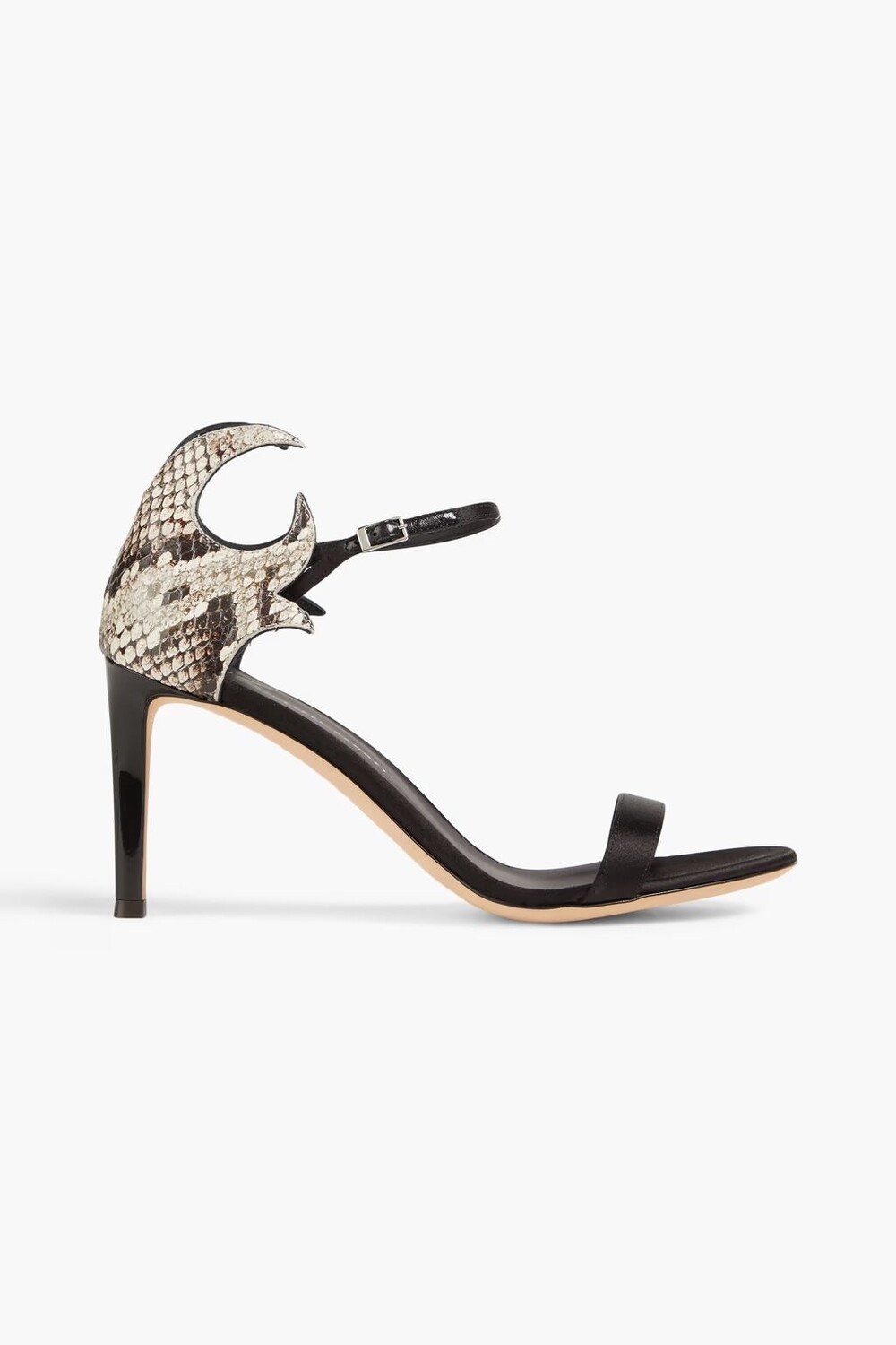 

Атласные босоножки Basic 85, украшенные кристаллами Giuseppe Zanotti, черный