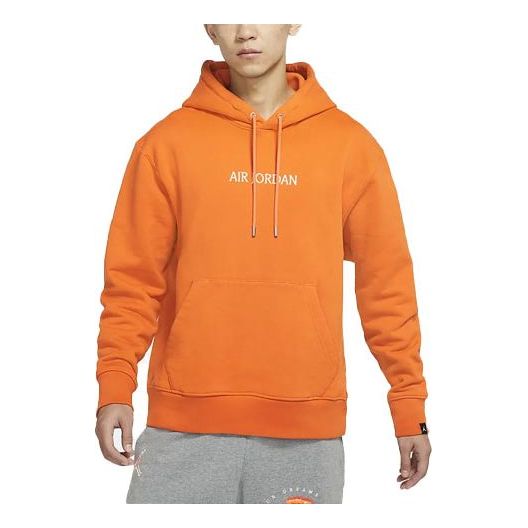 Толстовка Air Jordan Solid Color Hoodie Men's Orange, оранжевый