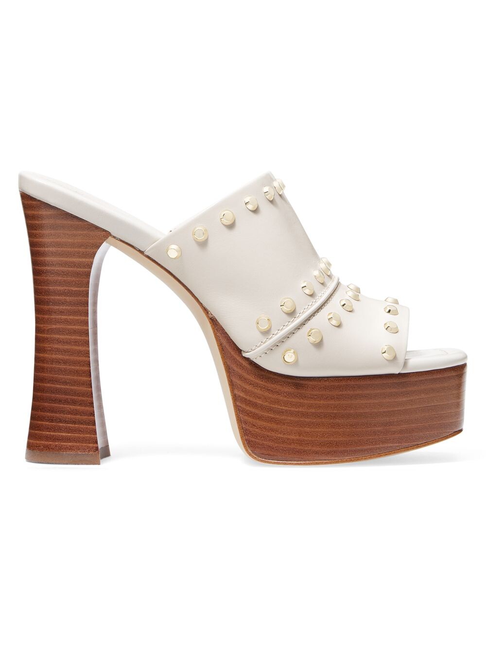 

Кожаные мюли на платформе Jagger 130 мм MICHAEL Michael Kors, кремовый