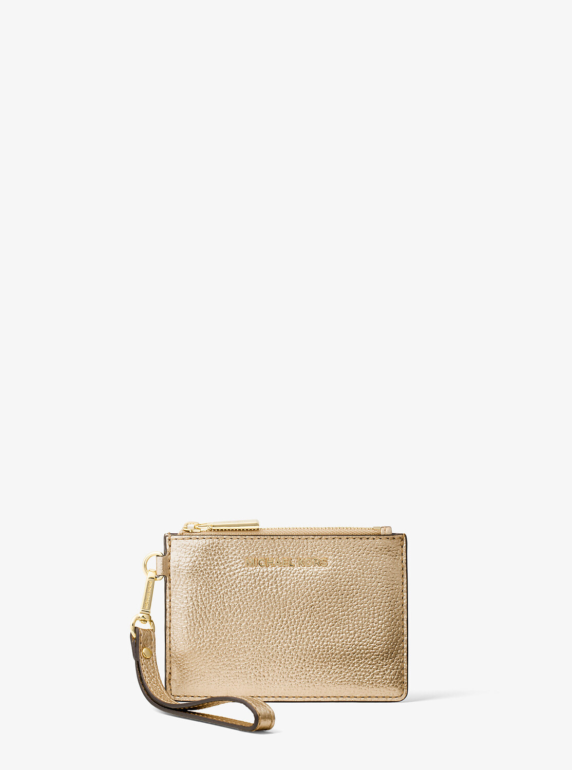 

Кожаный кошелек для монет металлик Michael Kors, желтый