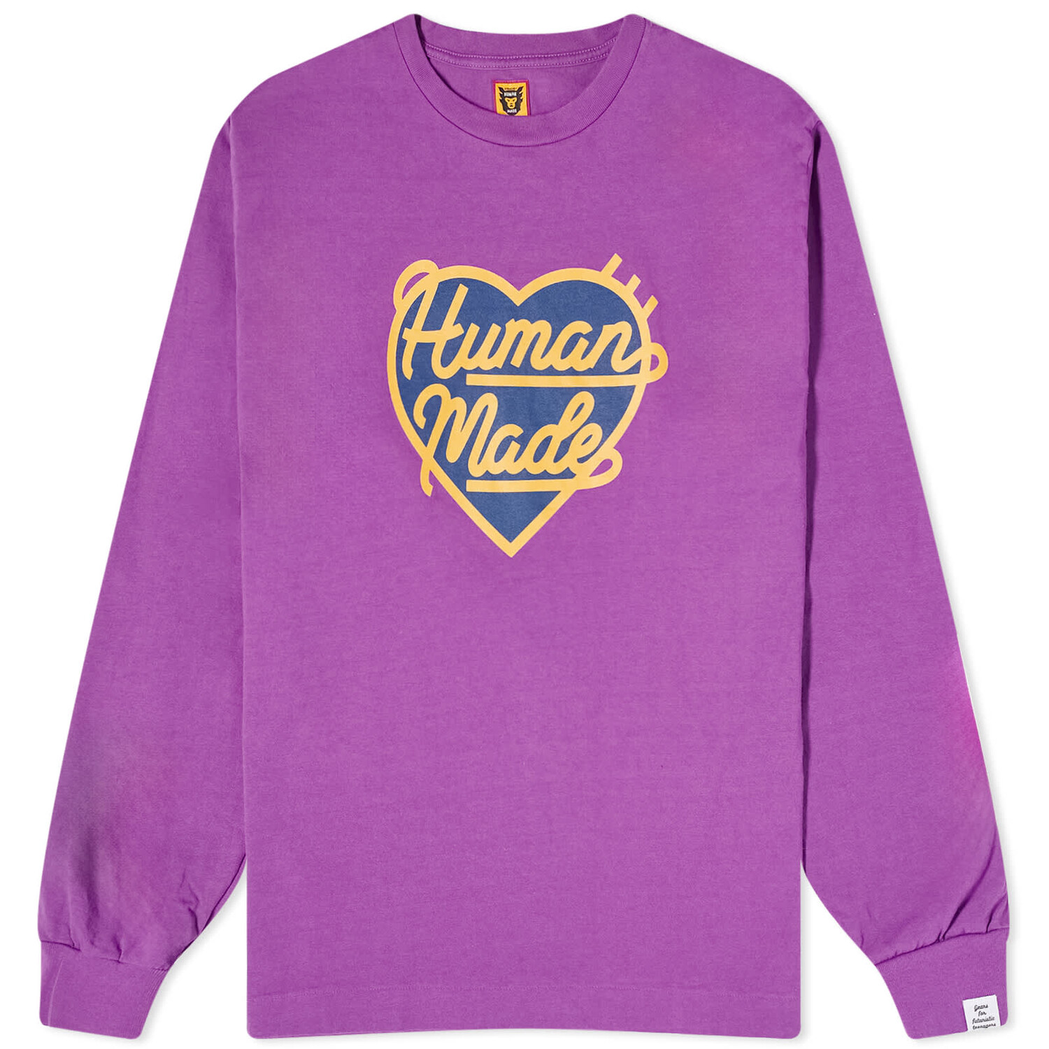 

Футболка Human Made Long Sleeve Large Heart, фиолетовый