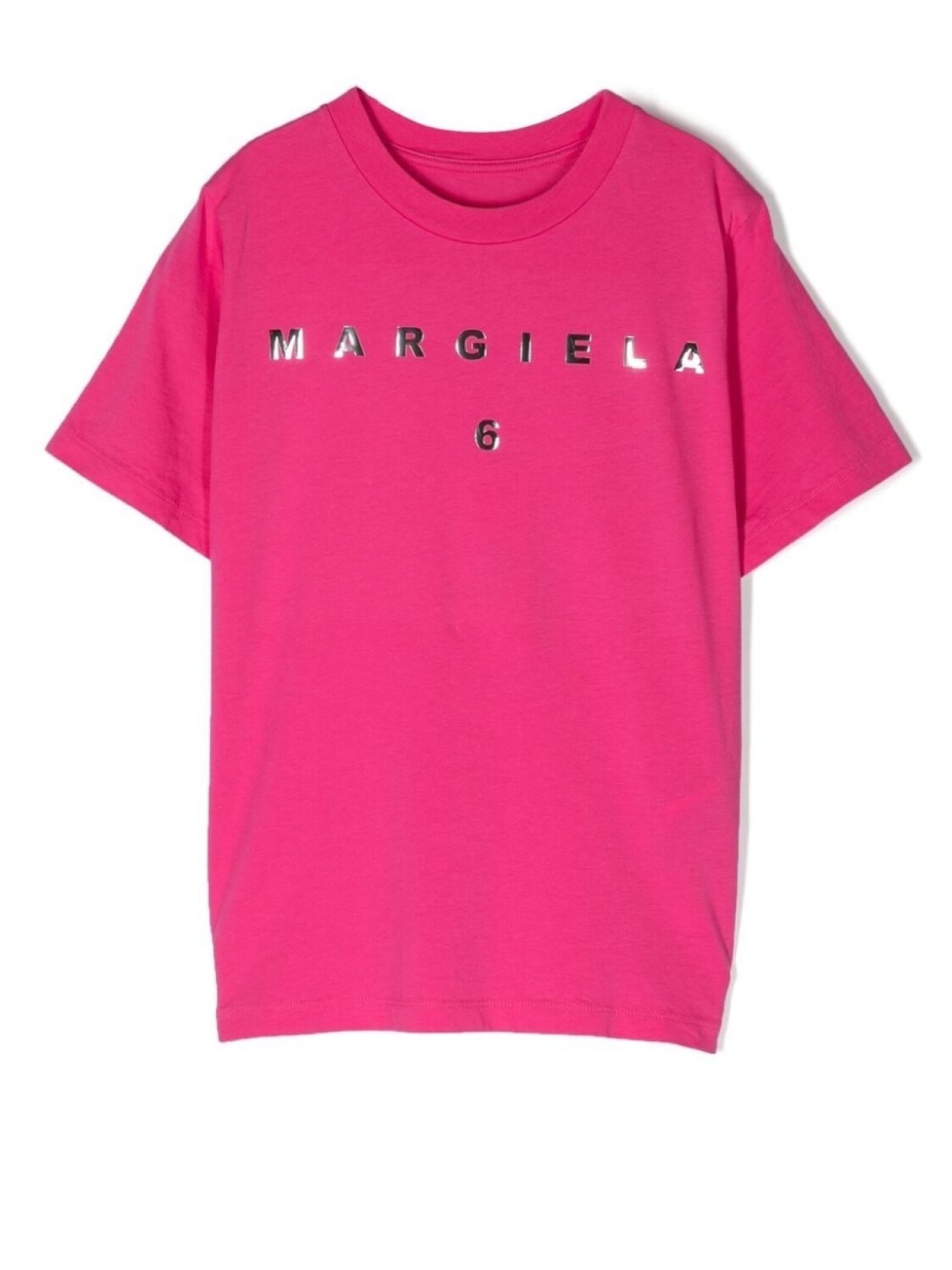 

MM6 Maison Margiela Kids футболка с логотипом, розовый