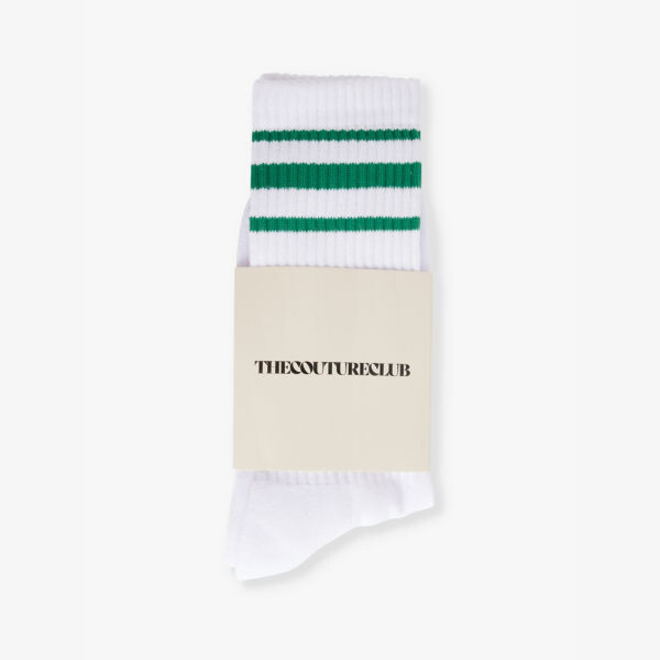 

Носки Emblem-Knit с контрастными полосками из хлопковой смеси The Couture Club, белый
