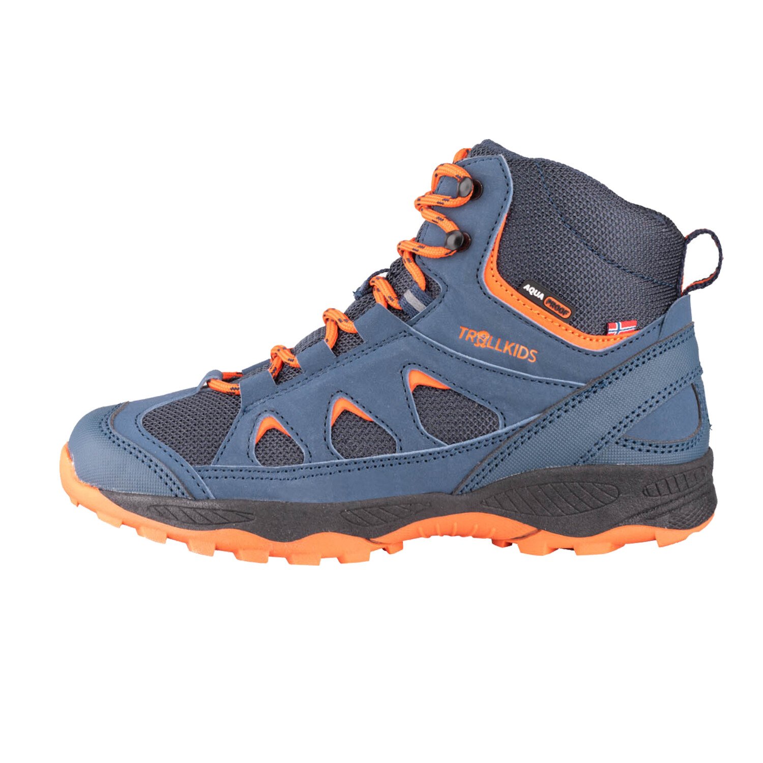 

Кроссовки Trollkids Winterschuh Femund, цвет Mystikblau/Orange, Серый