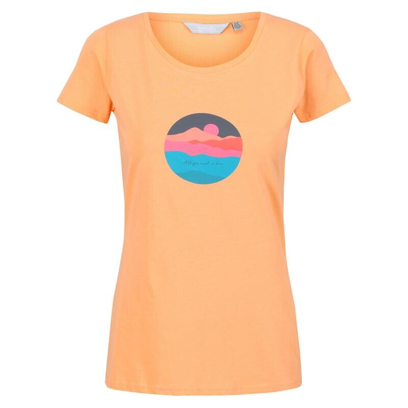 

Женская футболка Breezed II Sunset Папайя REGATTA, цвет naranja