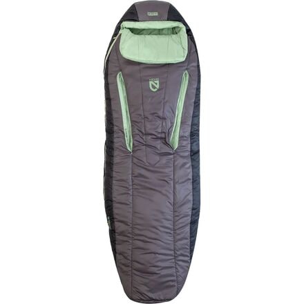 Спальный мешок Forte Endless Promise: 35 градусов женский NEMO Equipment Inc., цвет Plum Gray/Celadon Green