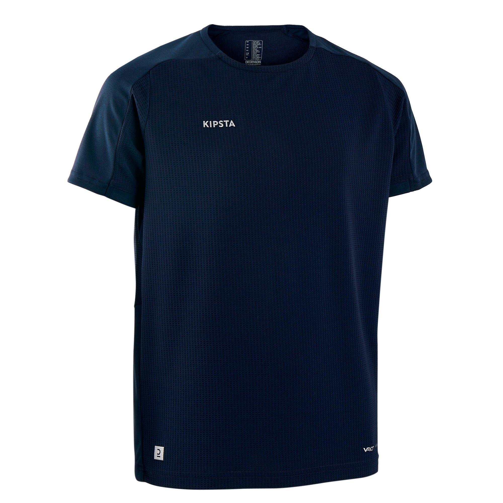Футбольная рубашка с короткими рукавами Decathlon Viralto Solo Kipsta, темно-синий