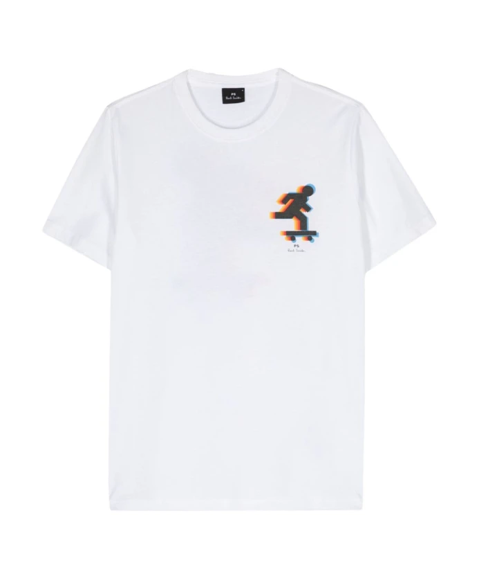 

Футболка Skater из хлопка Ps By Paul Smith, белый