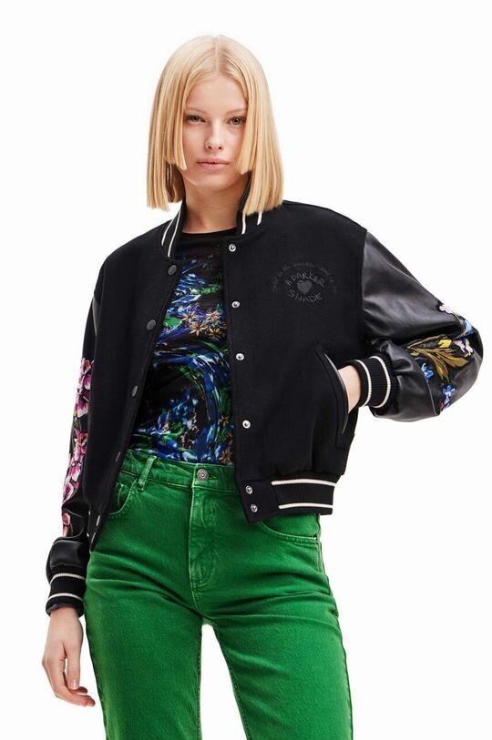 

Куртка-бомбер 23WWEW88 ЖЕНСКАЯ ТКАНАЯ КУРТКА Desigual, черный