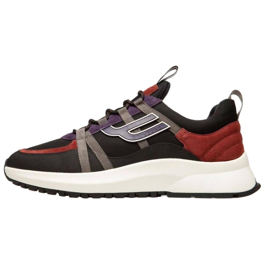 

Кроссовки BALLY Lifestyle Shoes Men Low-top Black/Red, черный/красный