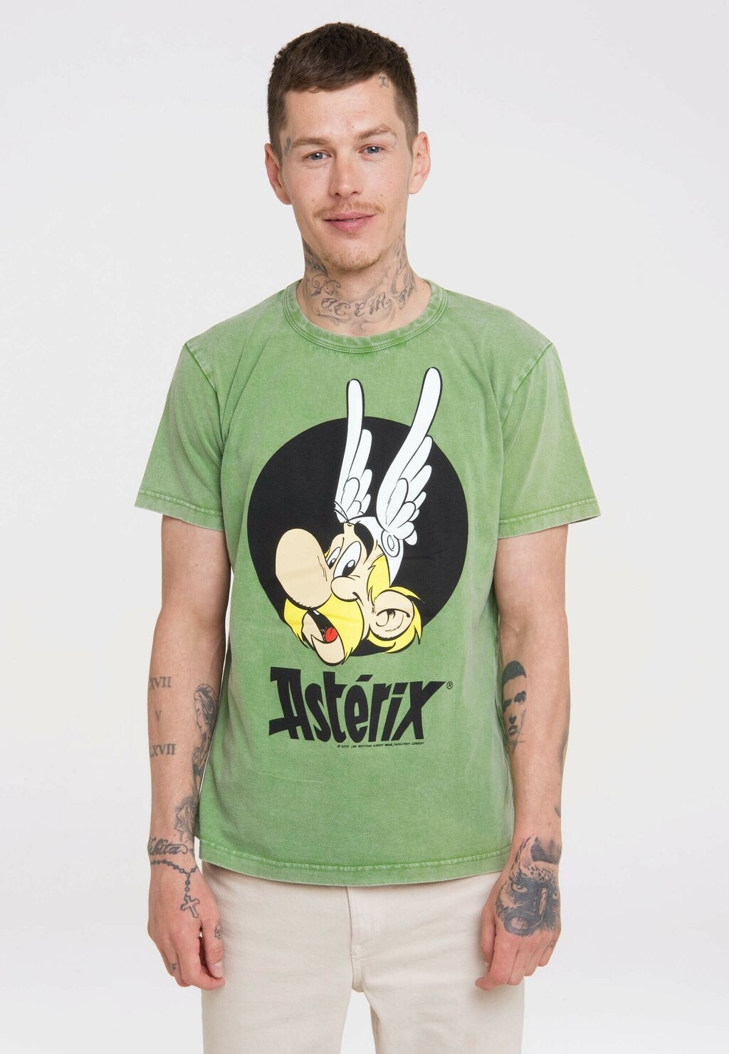 

Футболка с принтом T-SHIRT ASTERIX DER GALLIER LOGOSHIRT, цвет hellgrün