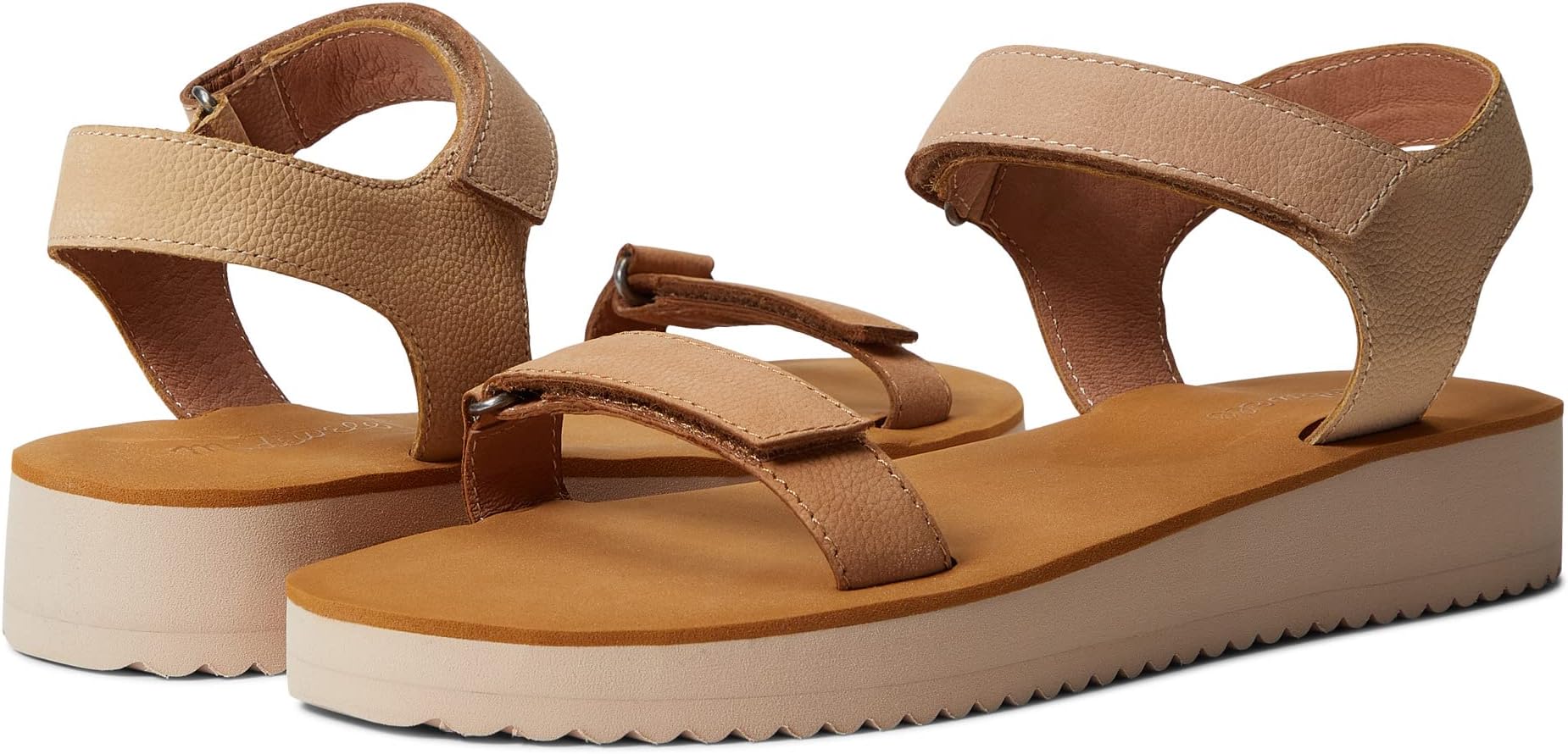 

Сандалии на плоской подошве The Maggie Sandal in Color-Block Madewell, цвет Sandstone Multi