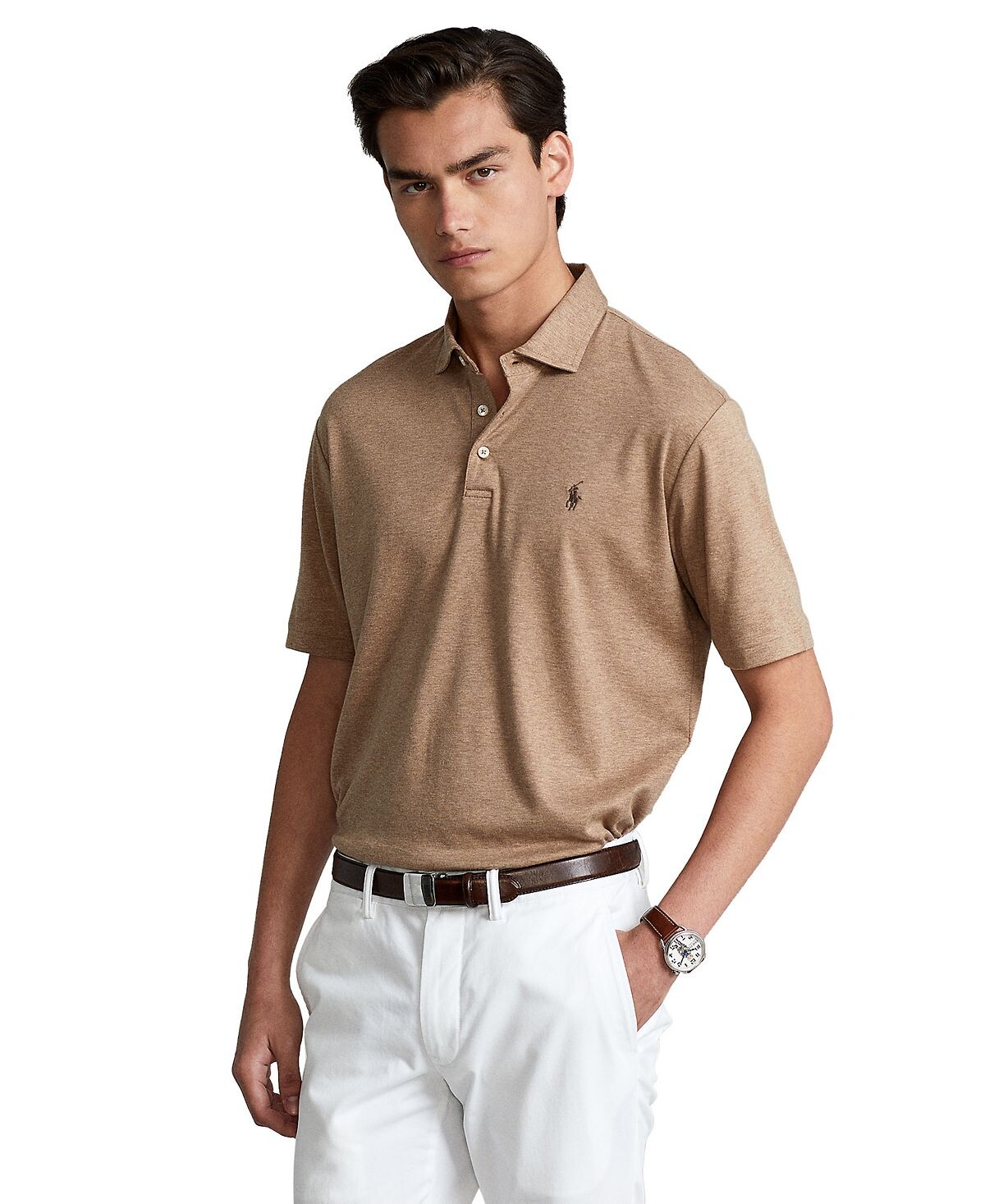 

Мужская рубашка поло классического кроя из мягкого хлопка Polo Ralph Lauren
