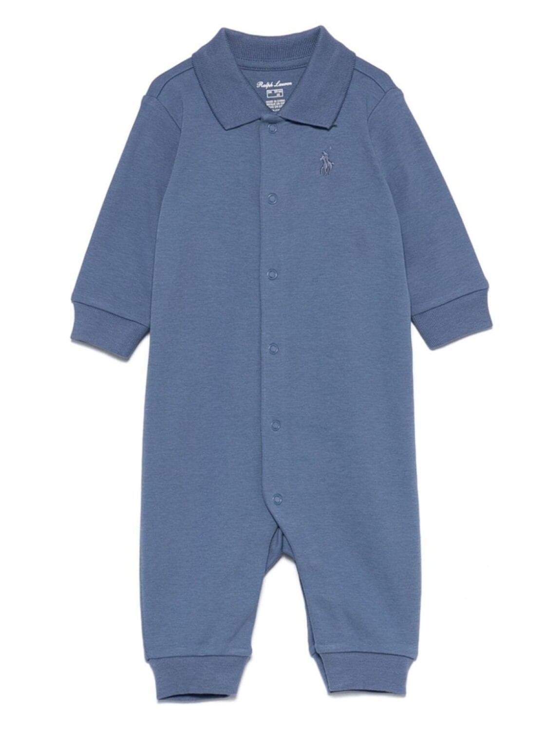 

Ralph Lauren Kids хлопковый комбинезон с мотивом «Поло Пони», синий