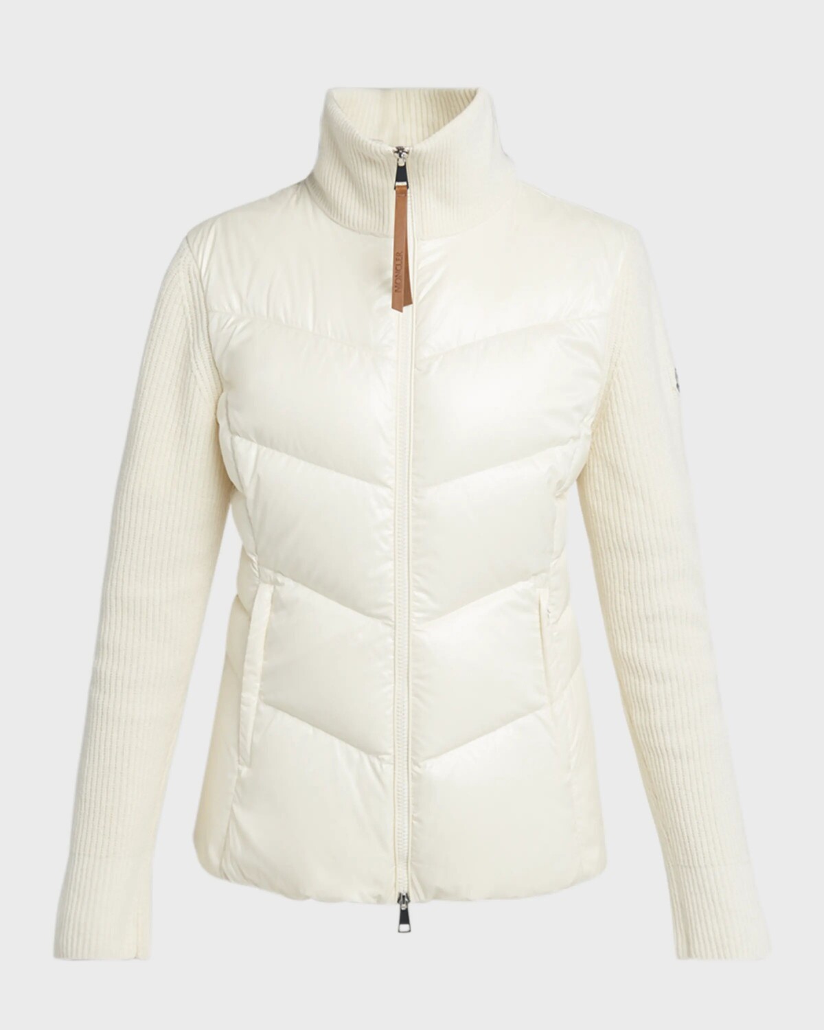 

Кардиган пуховой вязки Moncler, цвет Natural