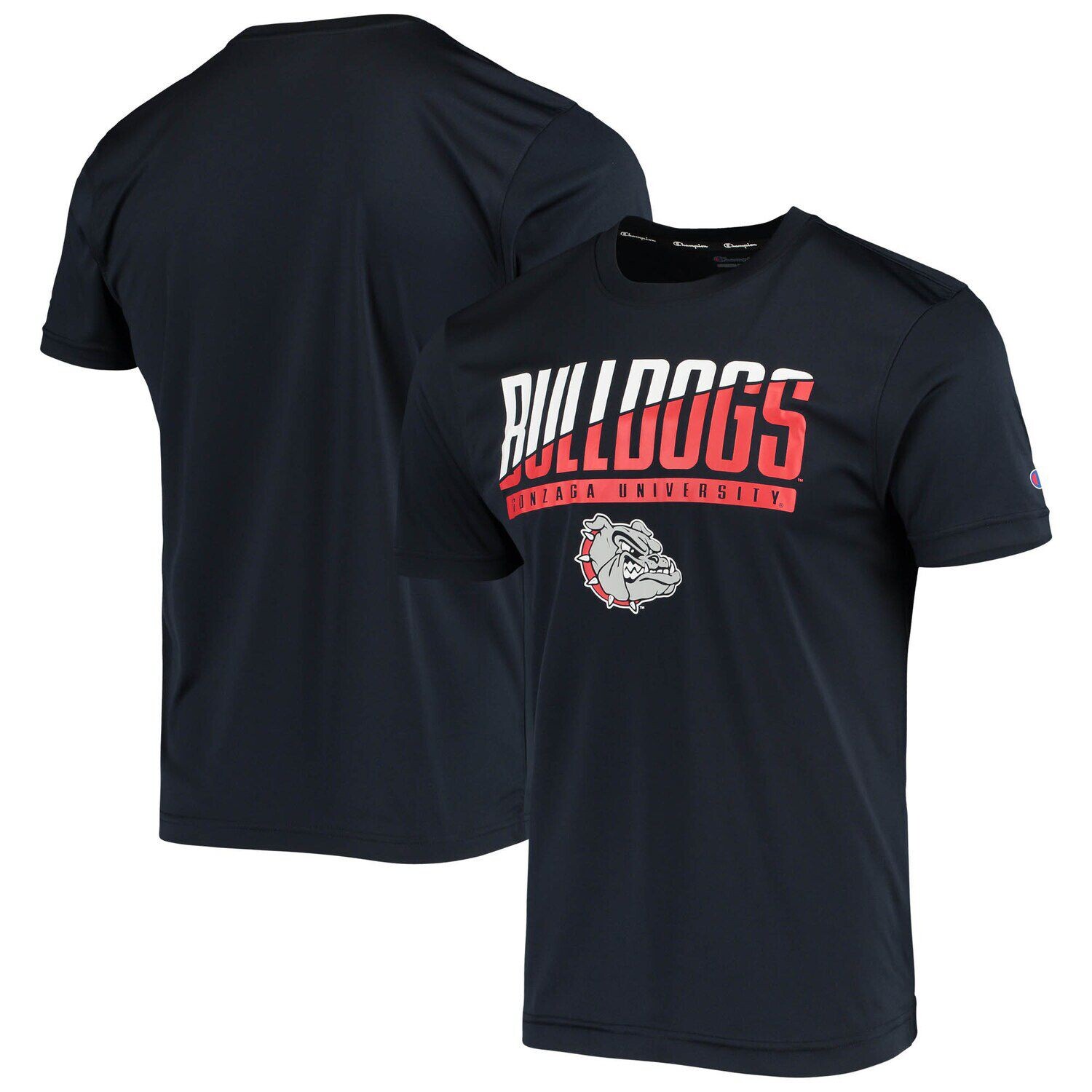

Мужская темно-синяя футболка Champion Gonzaga Bulldogs с надписью Slash