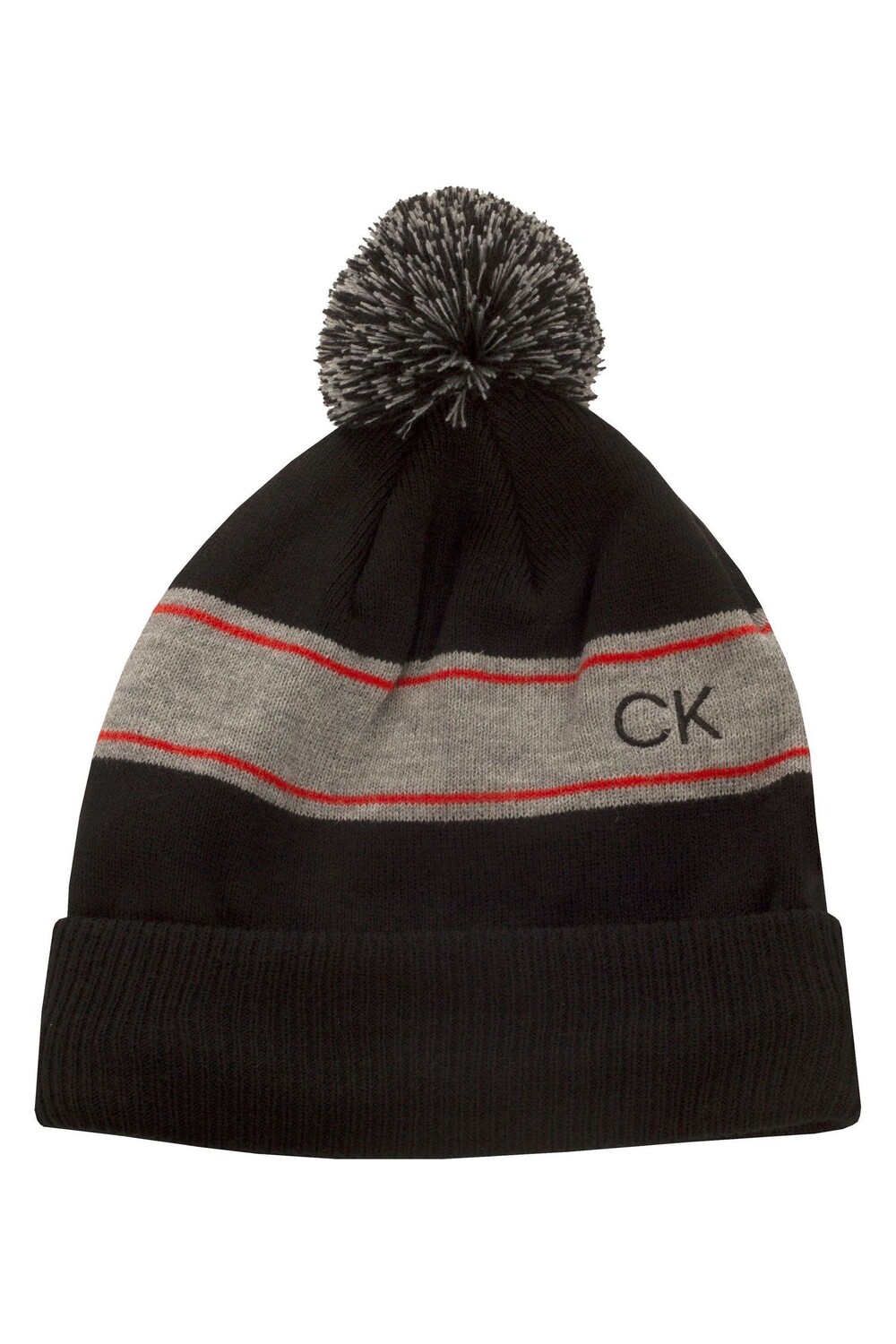 

Полосатая шапка Calvin Klein, черный