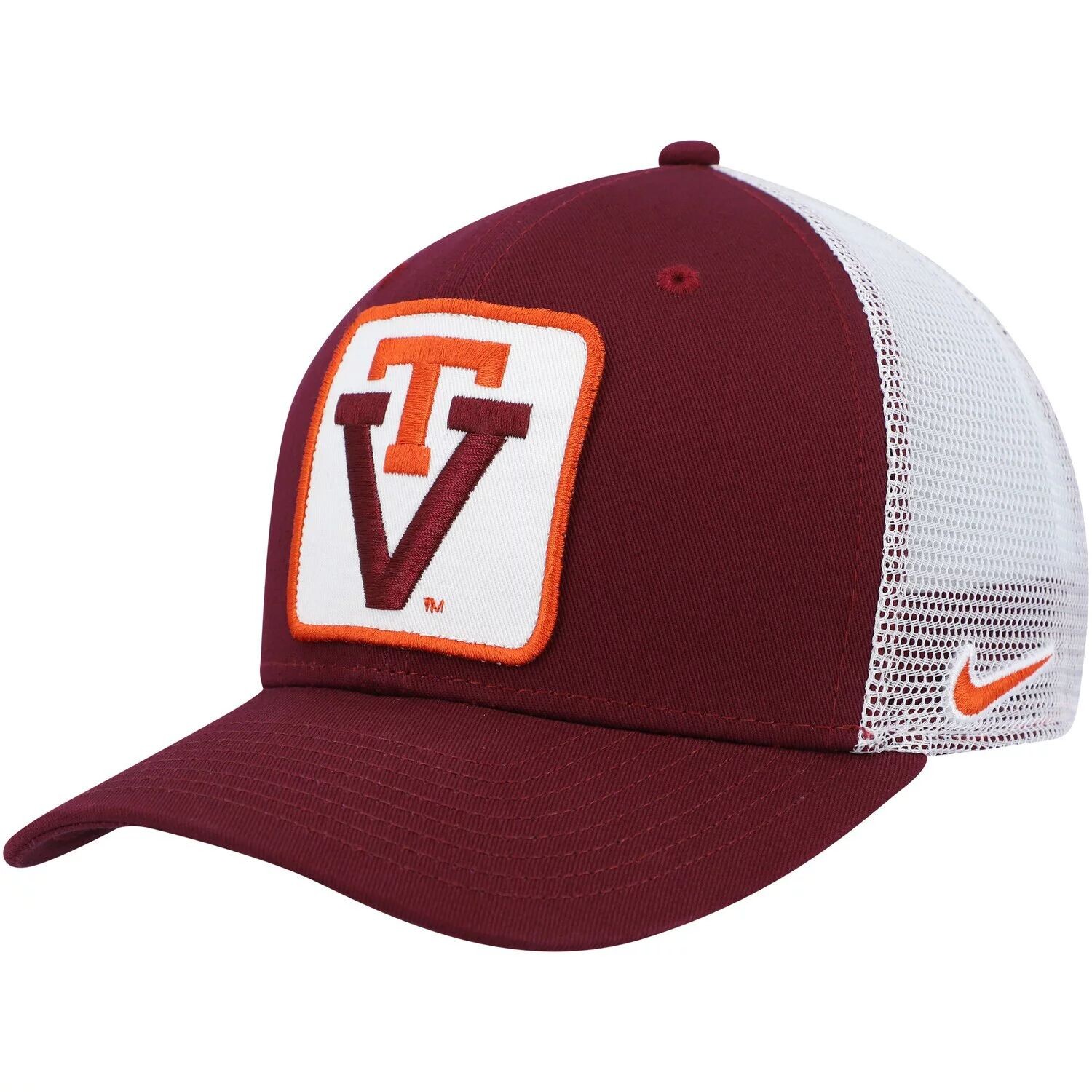 

Мужская кепка Nike Maroon/White Virginia Tech Hokies Classic99 Trucker Snapback