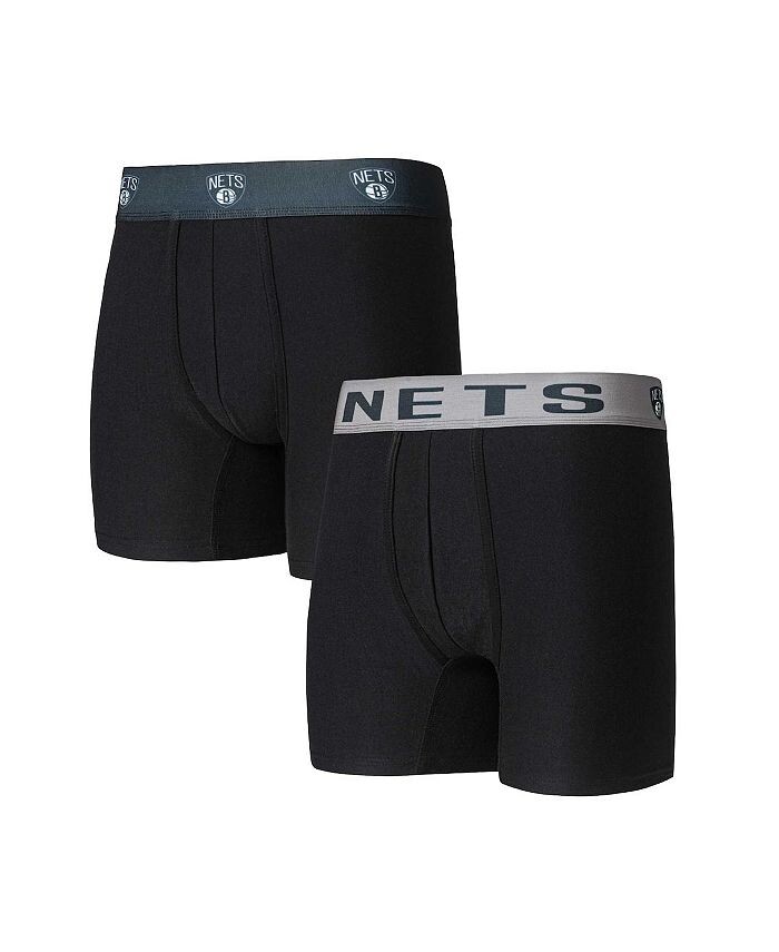 

Мужские черные боксеры Brooklyn Nets Breakthrough (2 пары) Concepts Sport, черный