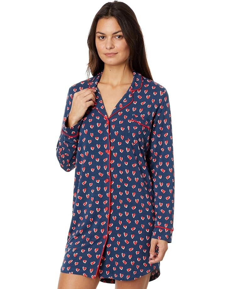 

Ночная рубашка P.J. Salvage Love You More Nightshirt, темно-синий