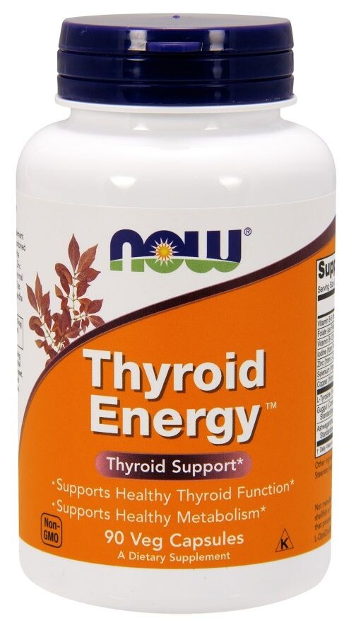 

Now Foods Thyroid Energy препарат поддерживающий работу щитовидной железы, 90 шт.