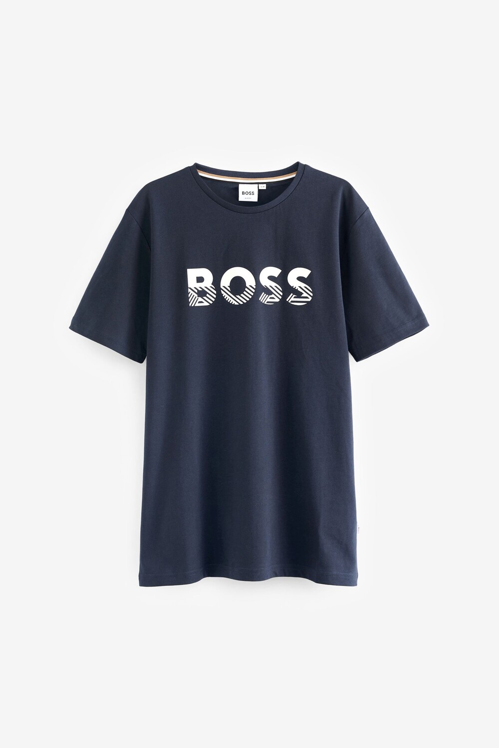 

Футболка с короткими рукавами и логотипом BOSS, синий