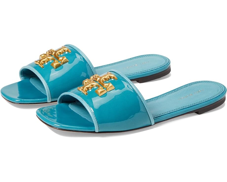 

Сандалии Tory Burch Eleanor Slide, цвет Bayberry Blue