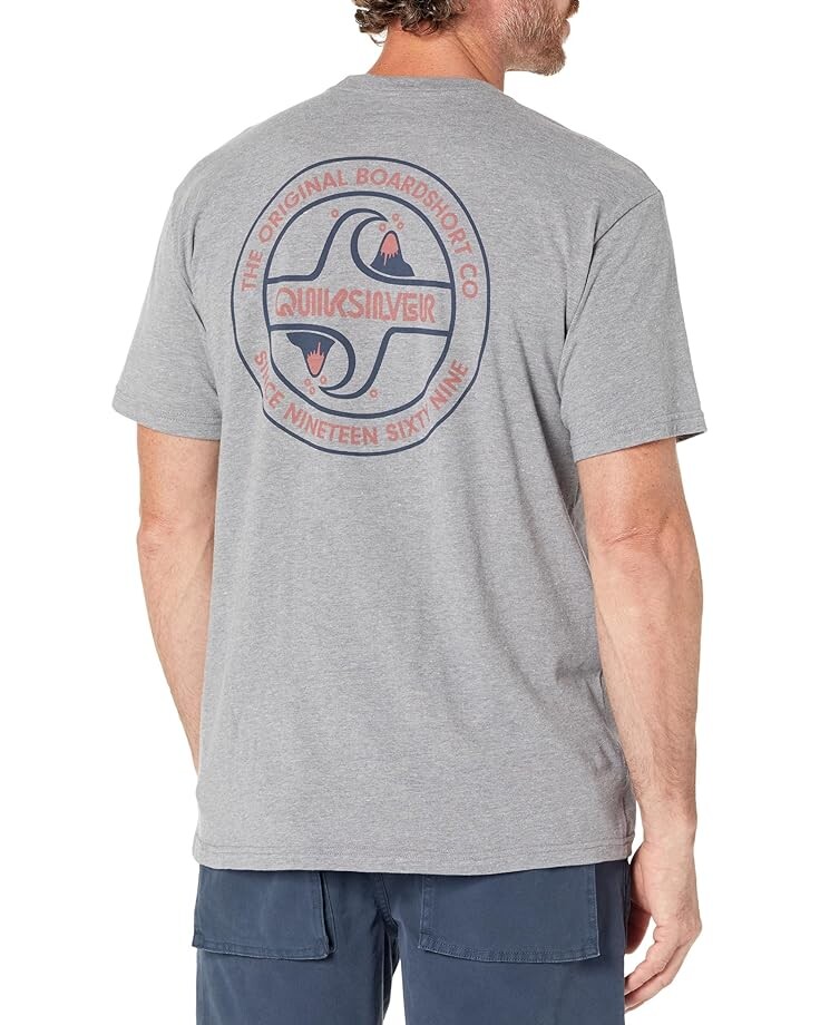 

Футболка Quiksilver Circle Back Short Sleeve Tee, цвет Medium Grey Heather