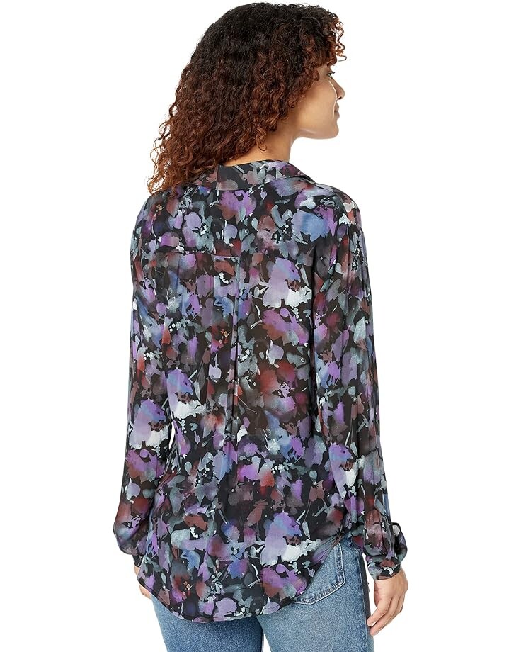 

Рубашка bella dahl Full Button-Down Hipster Shirt, цвет Evening Floral Print